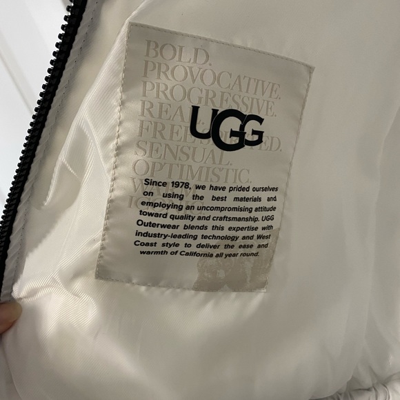 UGG White Puffer Jacket - Picture 3 of 5